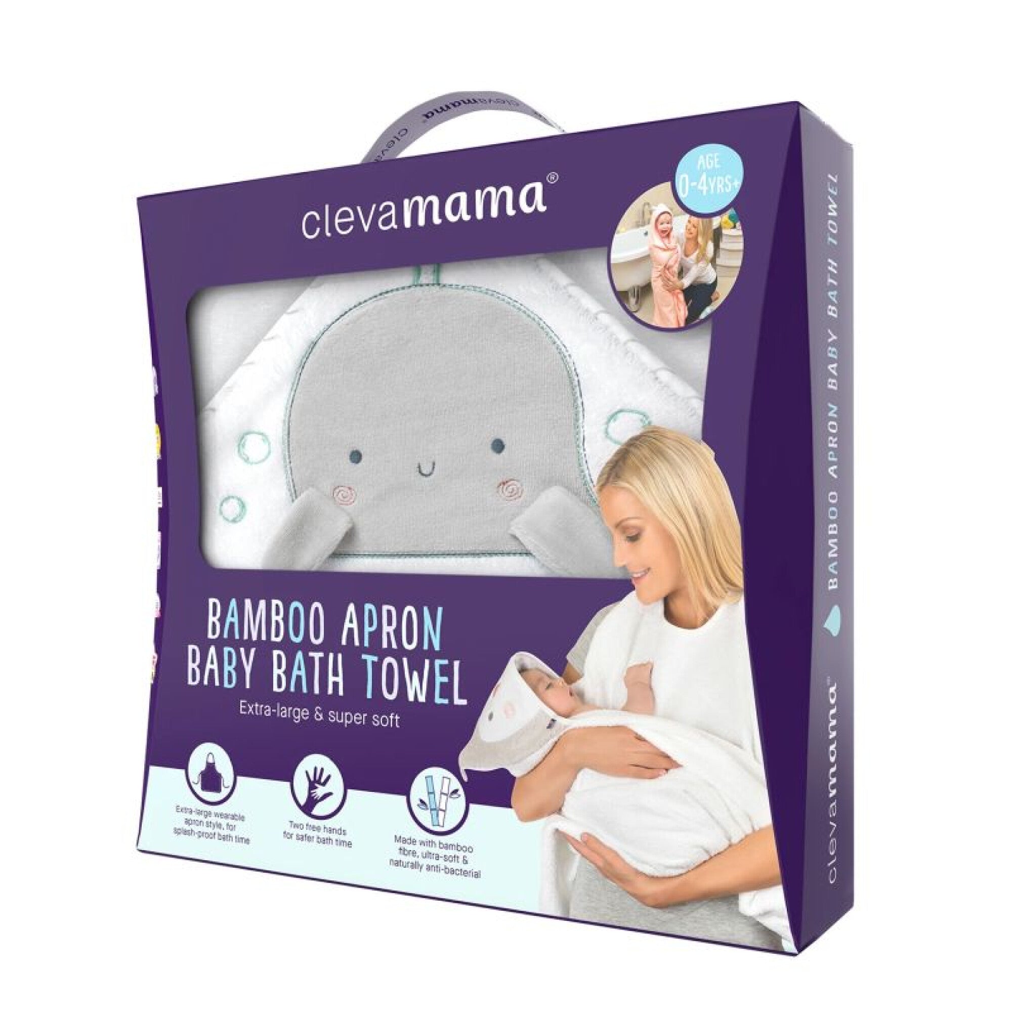 Clevamama Bamboo Extra Large Baby Towel