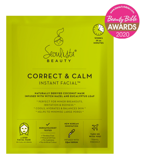 Seoulista Beauty Correct & Calm Instant Facial Sheet Mask